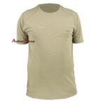 Combat Yağmur Desen Tişört, Küçük Baskı, Bej