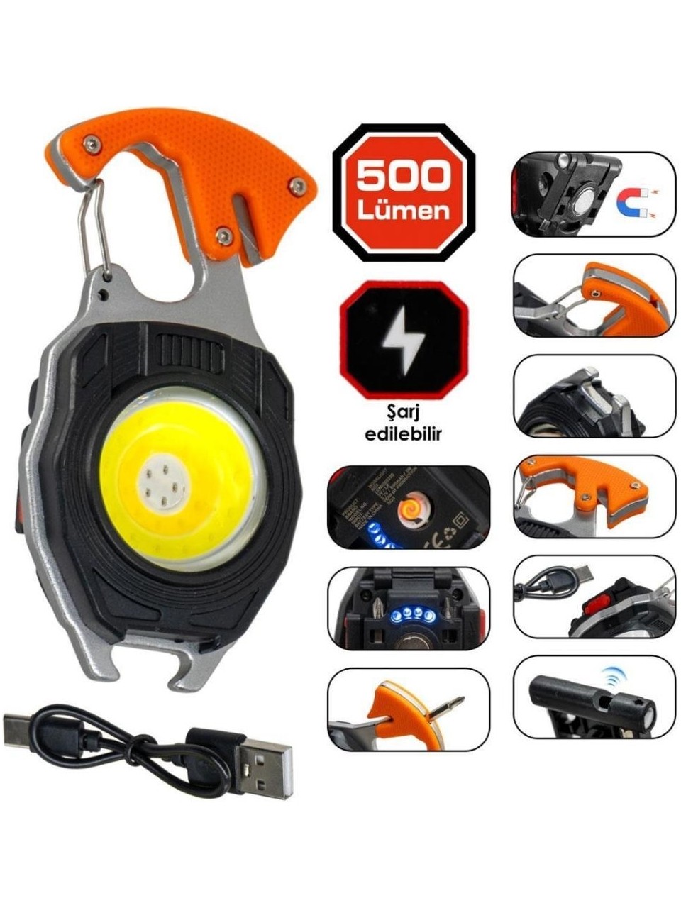 Powerdex PD-808 Mini Çok Fonksiyonlu Lamba - Görsel 3