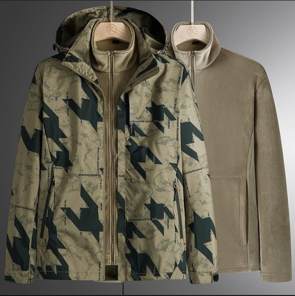 CLM Kamuflaj Desenli 2 si 1 Polarlı outdoor Mont - Görsel 5